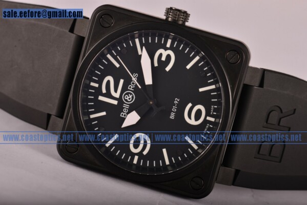 Bell&Ross Perfect Replica BR 01-92 Watch PVD 00888-3631-56